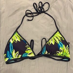 Aerie floral bikini top